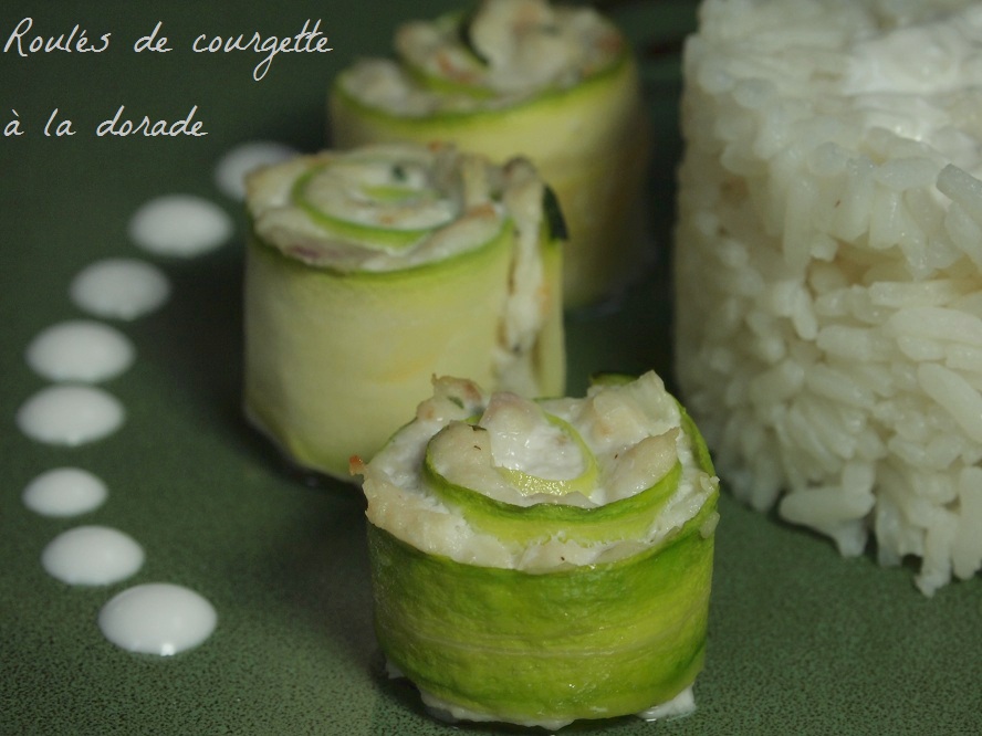 roule courgette dorade