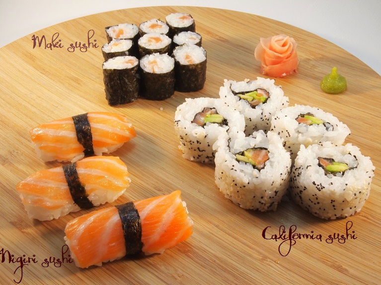 sushi nigiri california roll