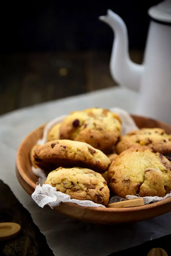 La recette de #cookies de Pierre Marcolini croustillant et moelleux à la fois -- Confit Banane