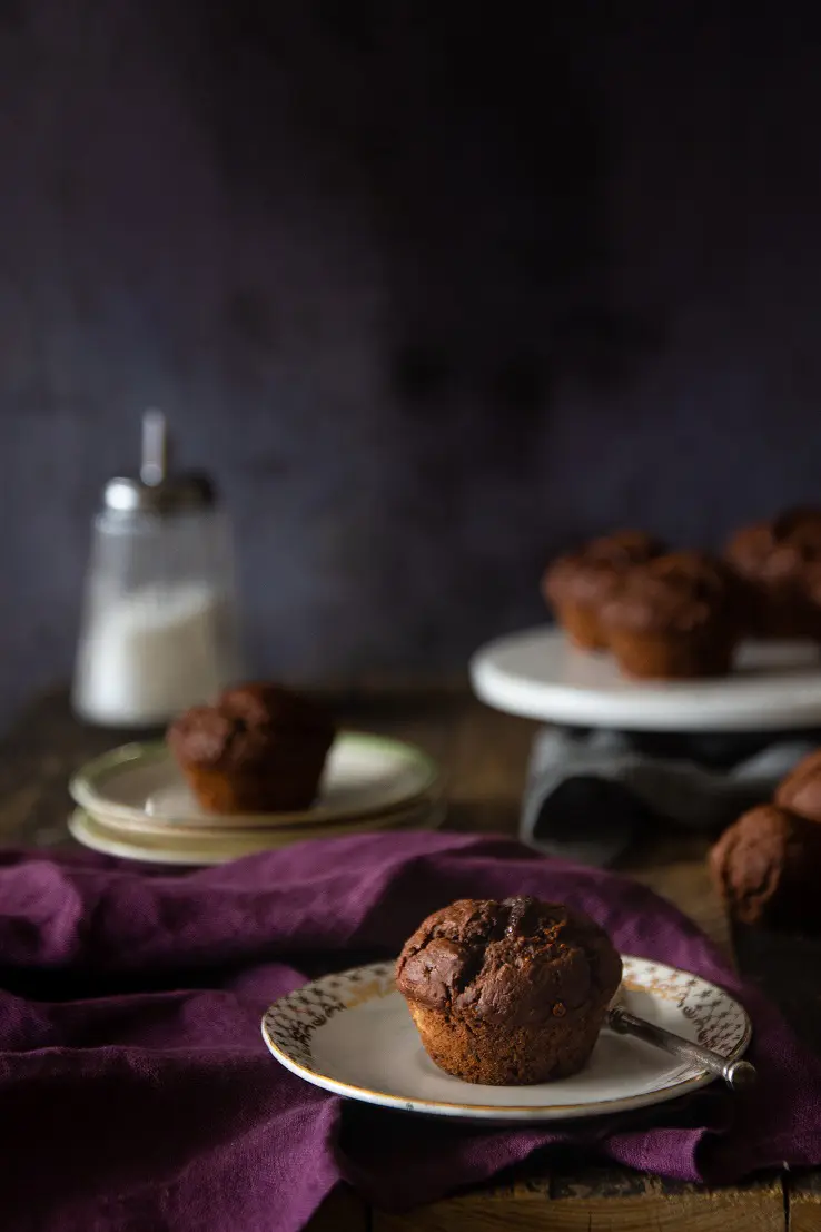 Recette de muffins aux haricots blancs tarbais au chocolat sans beurre