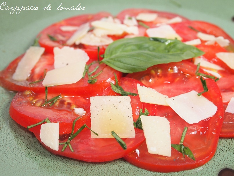 Carpaccio de tomates aux basilic – Ronde interblog # 20