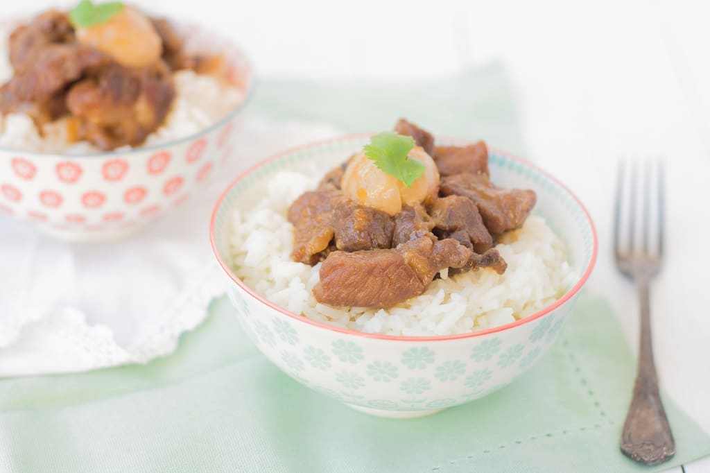 Une recette asiatique parfumée avec ce porc aux litchis - http://www.confitbanane.com/