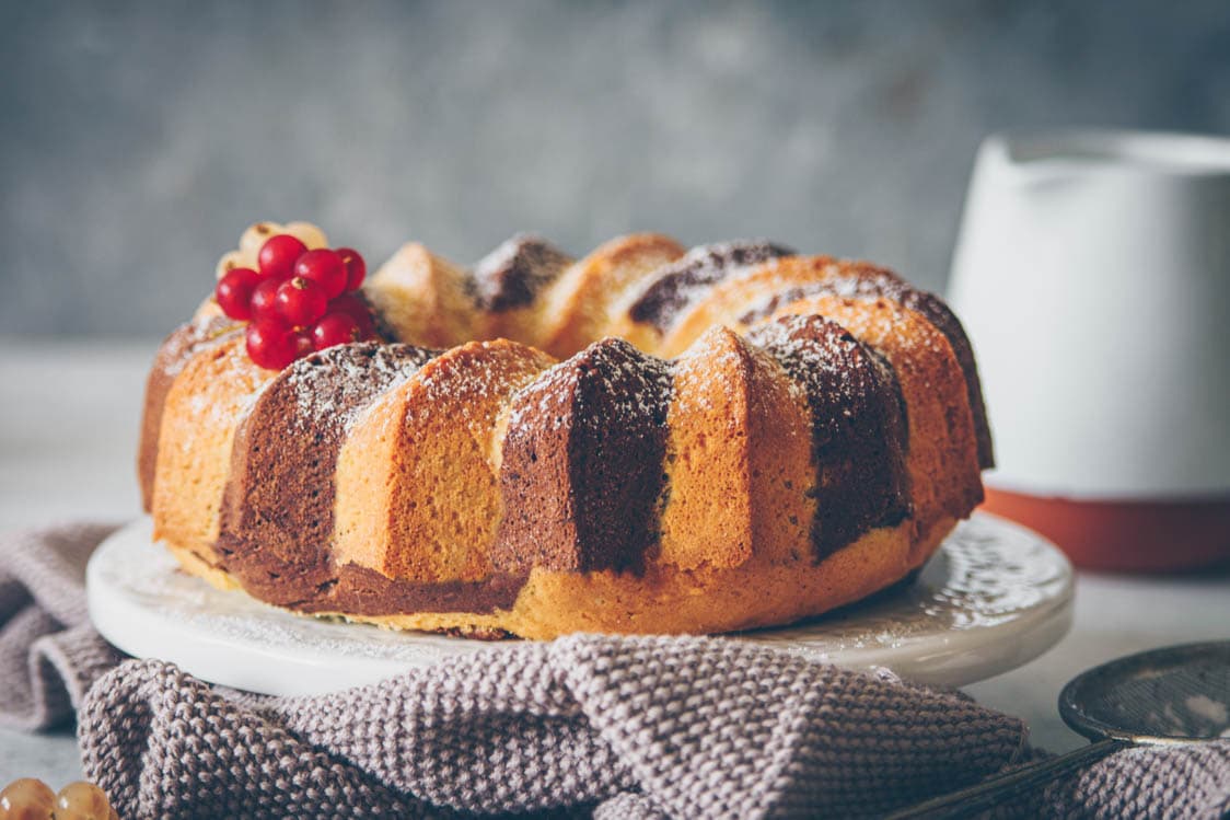 chocolat zebra cake • Confit Banane •