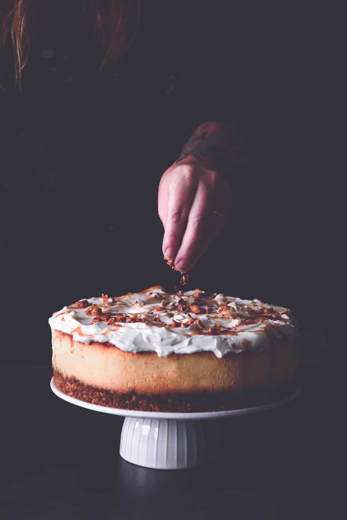 moody food photo cheesecake - confitbanane