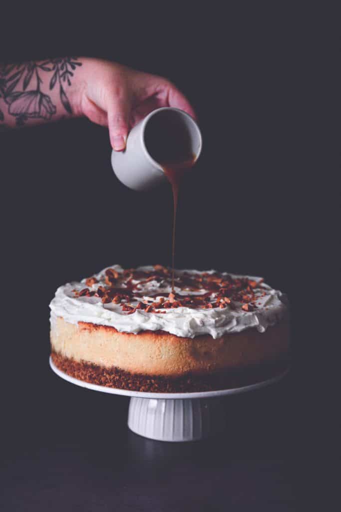 recette de cheesecake à la banane & caramel - confitbanane